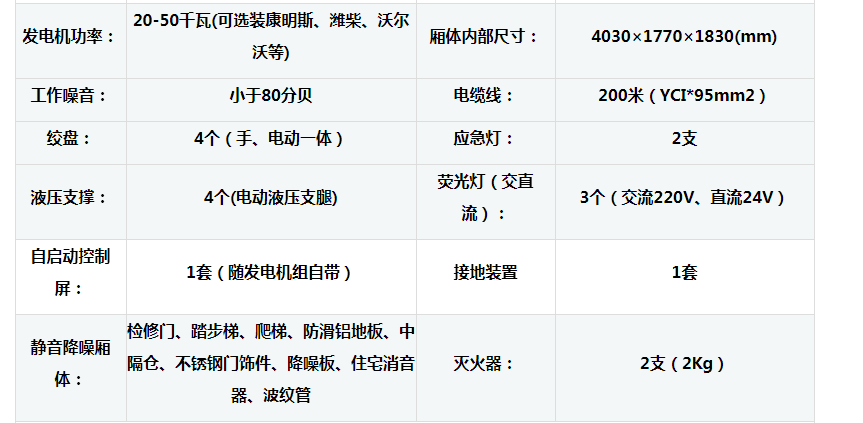 江鈴小型應急發(fā)電車、電源車